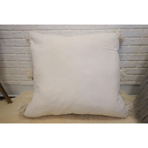 Vintage Moroccan Handira Pillow Cover: Berber Wedding Blanket, Sequins 03YS00356 - Picture 9 of 10